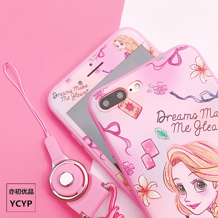 Для iphone XS Max милый Cardcaptor Sakura задний Чехол+ пленка для экрана из закаленного стекла, Девушка Мягкий чехол для iphone X XR 6 7 8plus