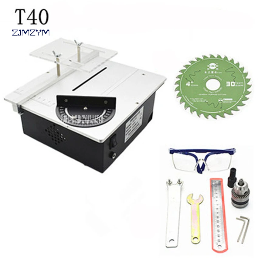 T40 Mini table saw multi-function woodworking saws DIY cutting mini-milling polishing DC12-24V 27mm Cutting | Инструменты