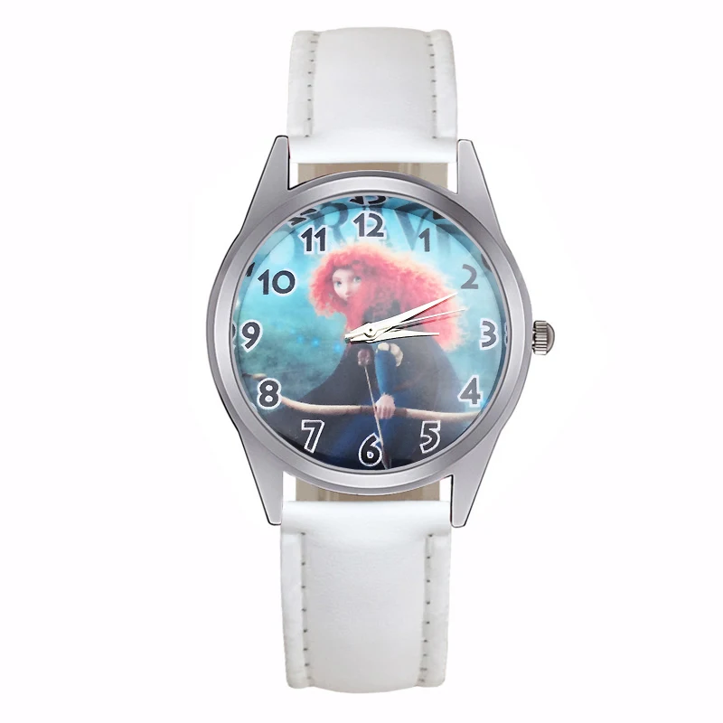 Cute Cartoon pretty girl style Children's Watches Women's Students girls Boys Quartz Leather strap Wrist Watch JC82 | Наручные