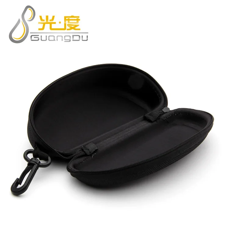 Большой черный чехол для солнцезащитных очков Стильная коробка на молнии