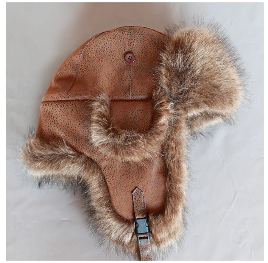 ZDFURS* Горячая Распродажа ушанки из искусственного меха, шапка-ушанка для снежного спорта, сноуборда, теплый зимний летчик-бомбардировщик, шапки для женщин и мужчин