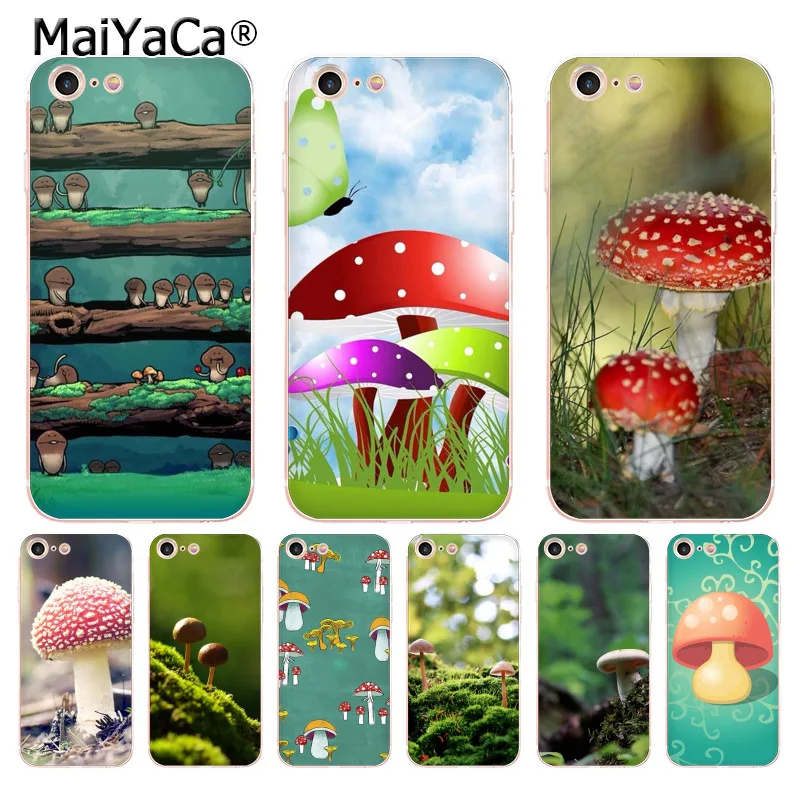 MaiYaCa красочные грибы в лесу Мягкий ТПУ чехол для телефона iPhone 8 7 6 6S Plus X 5 5S SE 11pro max