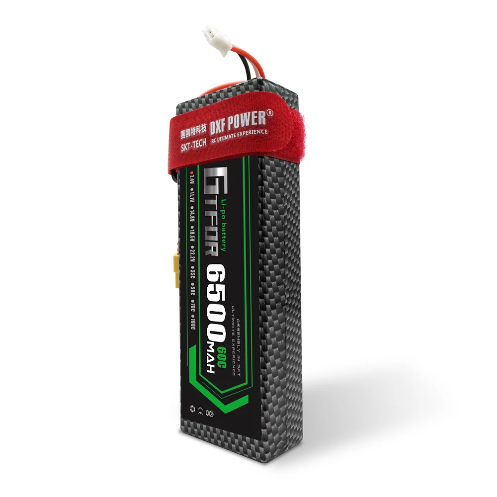 Жесткий чехол GTFDR 2 RC battery Lipo 7 4 V 6500mah 60C Max 120C 2S1P Battery для 1/10 TRX Stampede Car Truck|Детали и