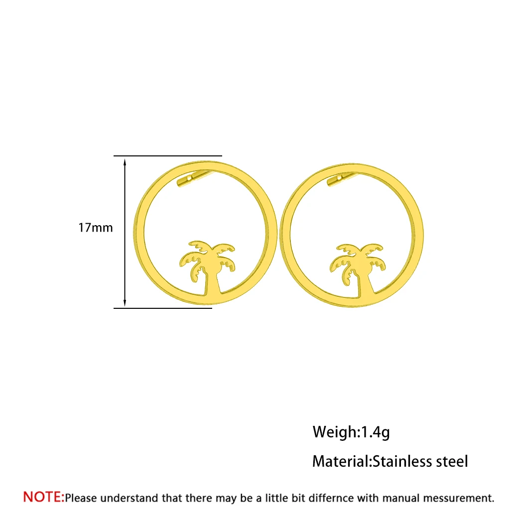 Cxwind милые круглые серьги в виде дерева с вырезами модные ювелирные изделия