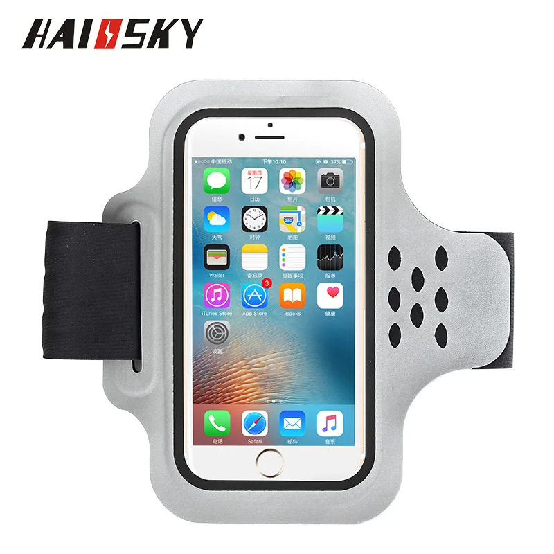 Haissky спортивный чехол для телефона на руку для iPhone X Xs Max 8 7 6 6S Plus Xiaomi держатель для мобильного телефона