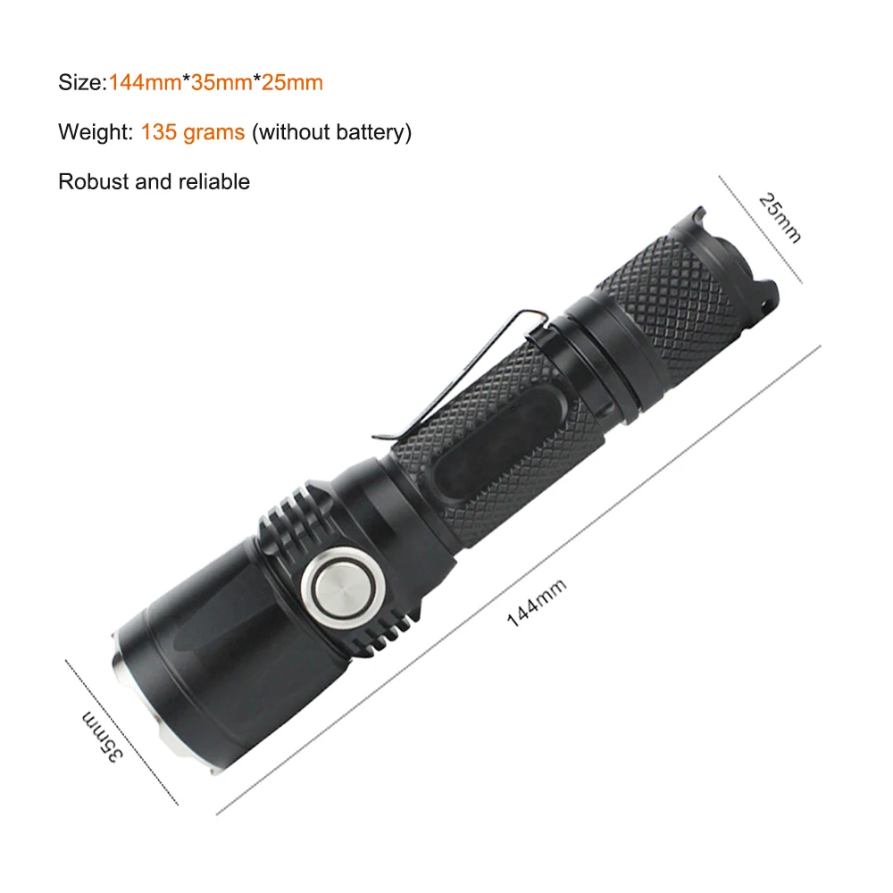 Мощный тактический светодиодный светильник-вспышка 18650 Cree XP L2 1380 лм фонарь светильник мини портативный светильник-вспышка 5 режимов