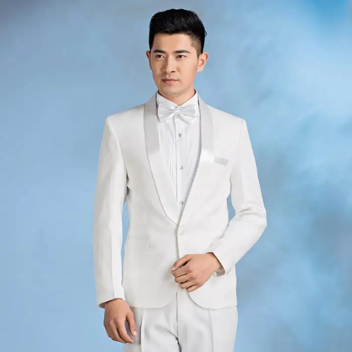 Мужской Блейзер костюм жениха комплект со штанами мужские свадебные костюмы