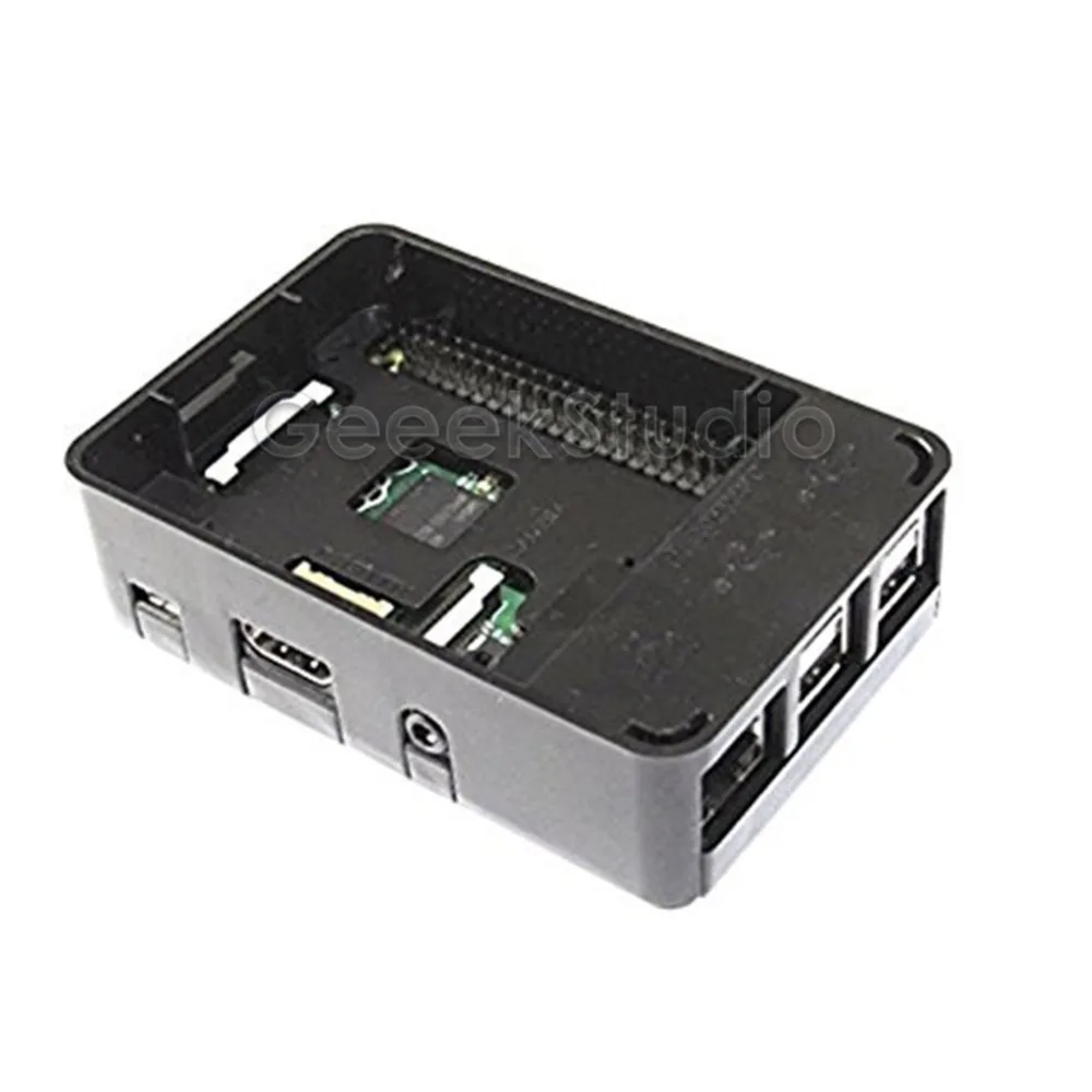 ABS черный/прозрачный чехол Корпус коробка с радиаторами для Raspberry Pi 3B/2B, не для Raspberry Pi 3B