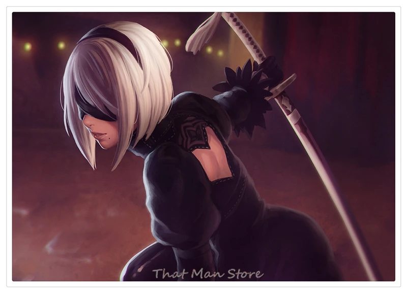 NieRAutomata плакат ясное изображение наклейки на стену украшение дома хорошее