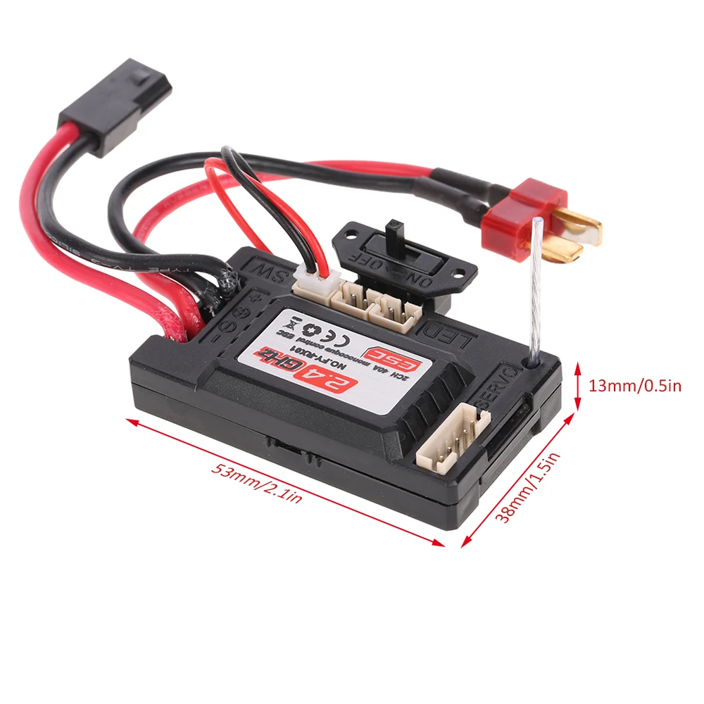 FY RX01 2CH 40A ESC приемник коробка RC Автозапчасти для автомобиля 1/12 01 02 Рок Гусеничный