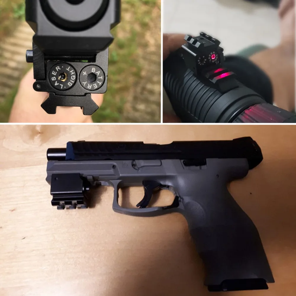 Greenbase мини Регулируемый компактный Красный лазерный прицел для Glock 17 19 с 20 мм