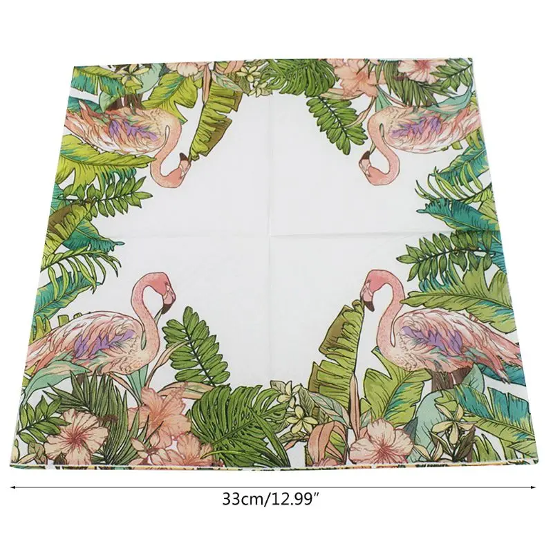 20 листов/мешок банановые листья птица бумажные салфетки гость посуда для