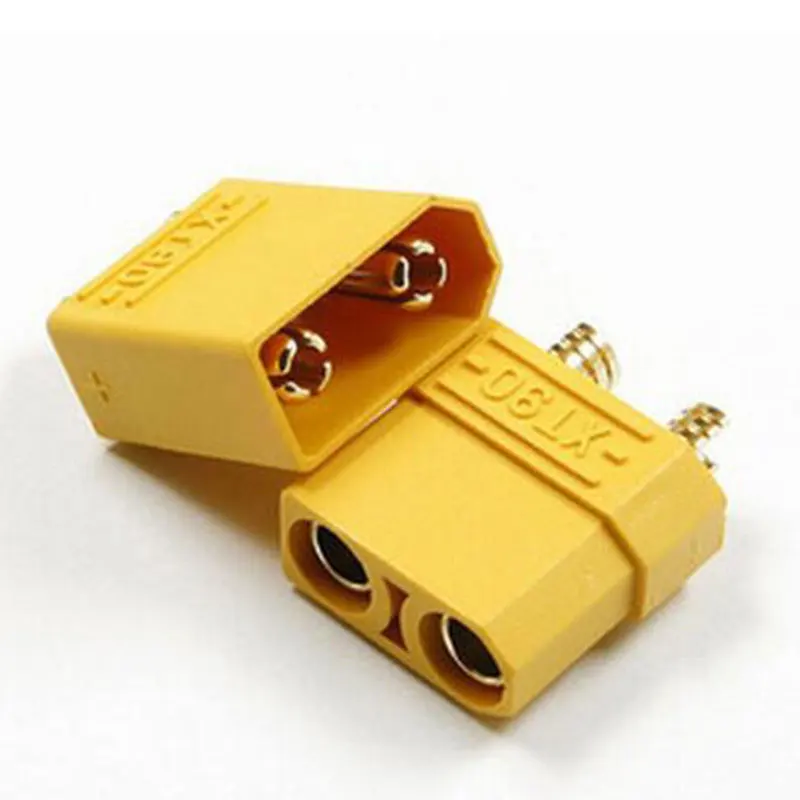 2 пары штекерных/гнездовых разъемов XT90 Позолоченные банановые штекеры для