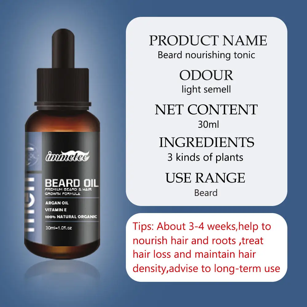 HXY01 Beard Growth Oil Hair Growth Agent Thickener Hair Beard Care Product Anti Hair Loss Tonic Grow Beard Treatment Hair Serum - Цвет: HXY01