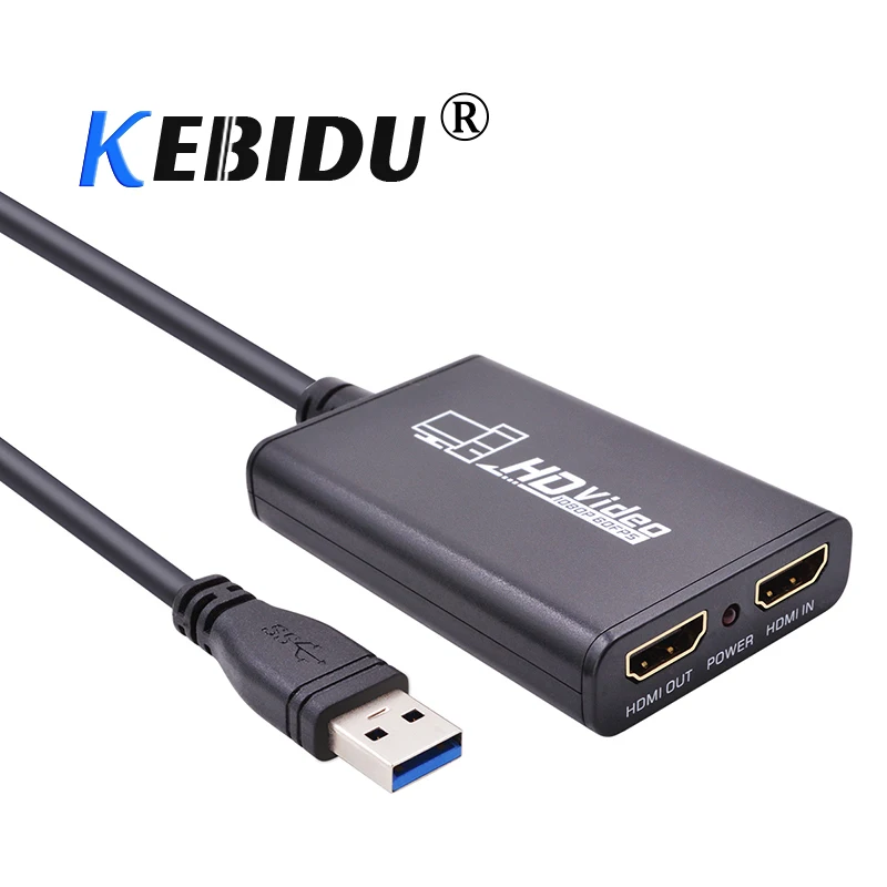 Kebidu HD видеоигра захват коробка USB3.0 видео преобразователь Двойной MI