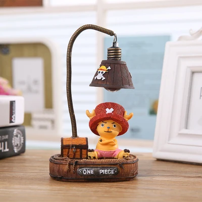 Chopper Креативный Ночной светильник с рисунком японского аниме, маленький ночной Светильник s для детей, Рождественский подарок на день рождения, украшения из смолы - Испускаемый цвет: Chopper