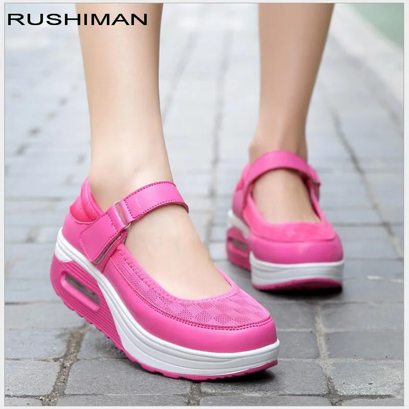 

RUSHIMAN 2018 Summer Women Flat Platform Shoes Woman Moccasin zapatos mujer platform sandals Ladies Shoes Casual Flats