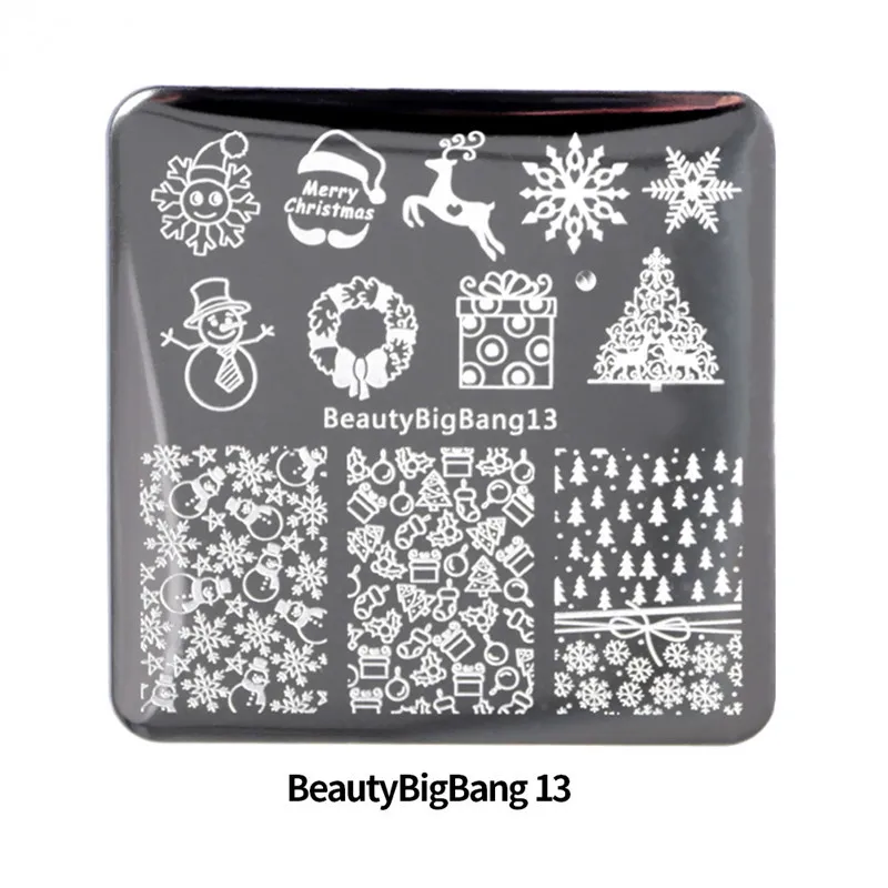 BeautyBigBang 10 шт. Набор тарелок для ногтей Лето Хэллоуин шаблон дизайн ногтей печать для ногтей лак шаблон набор