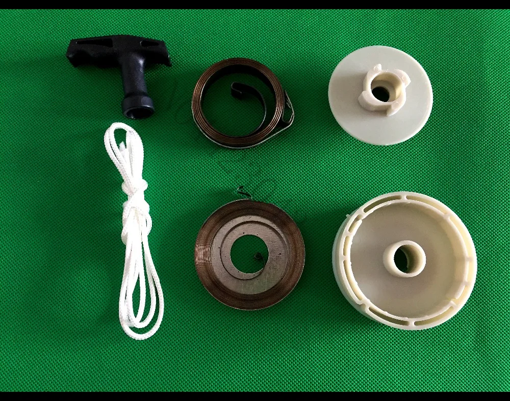 4 pawl Easy Starter Pulley & Big Small Spring Handle Grip Rope подходит для китайских 4500 5200 5800 45cc 52cc 58cc