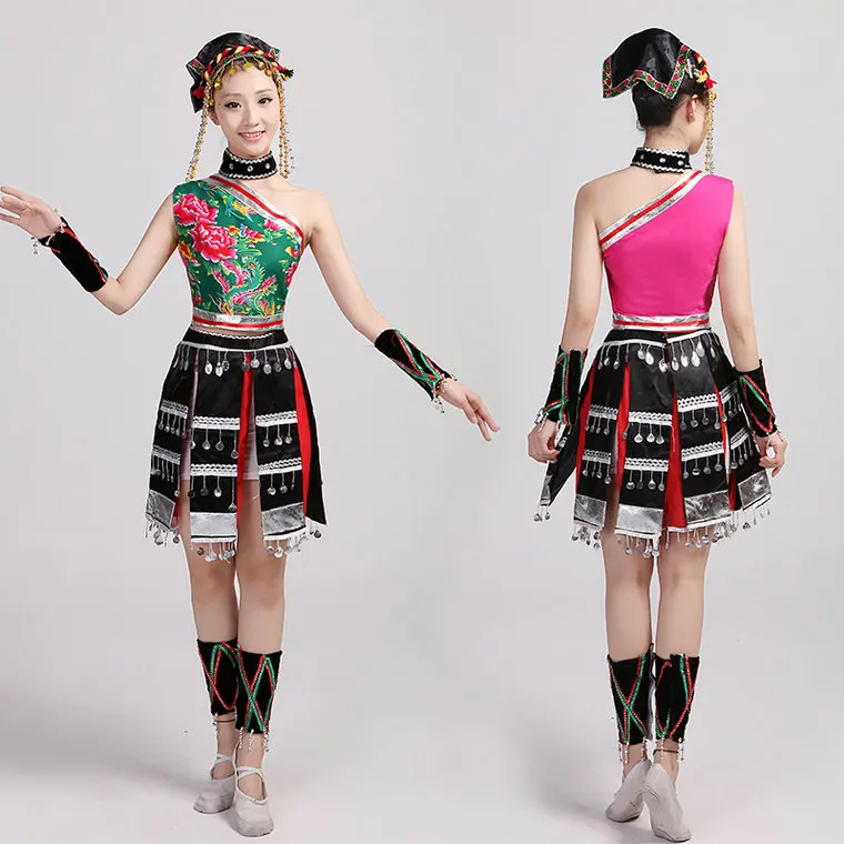 Одежда hmong одежда костюм для выступлений на сцене китайская костюмы танцев и