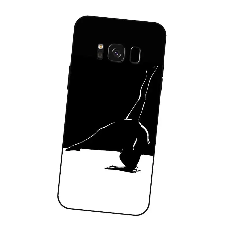 P078 Gymnastics Black Silicone Case Cover For Samsung Galaxy S5 S6 S7 S8 S9 S10 5G S10E S11 S11E Lite Edge Plus |
