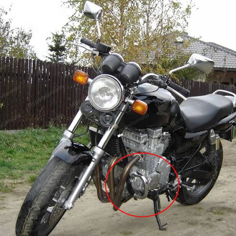 Хромированные полосы защиты двигателя для Honda CB750 F2 Seven пятьдесят RC42 1992 93 94 95 96 97 98 99