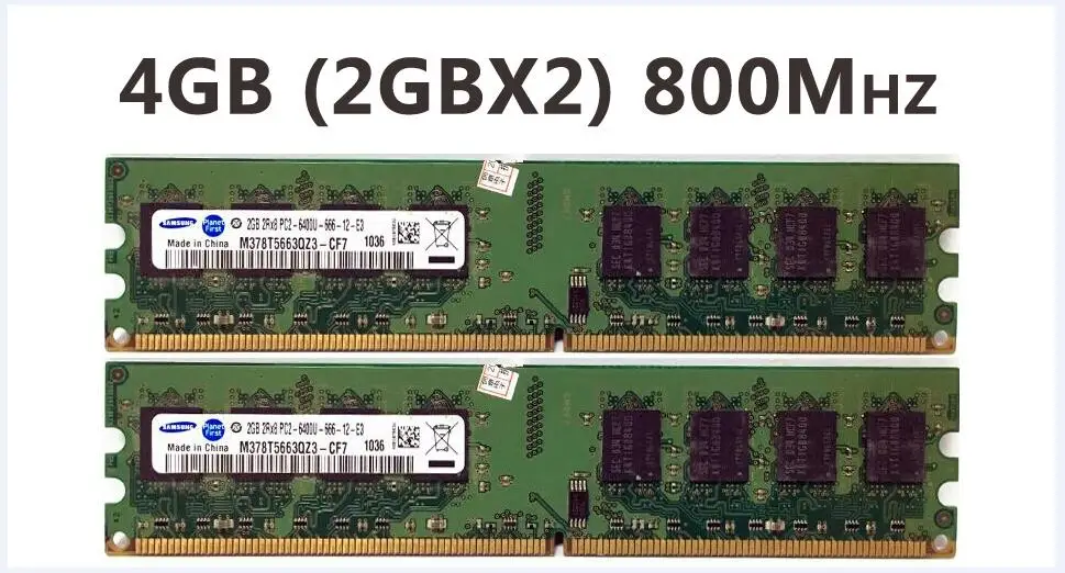 Двухканальная память DDR2 DDR3 для настольных ПК 2 ГБ 4 8 PC3 PC2 1333 МГц 1600 667 800 Гб RAM 2g