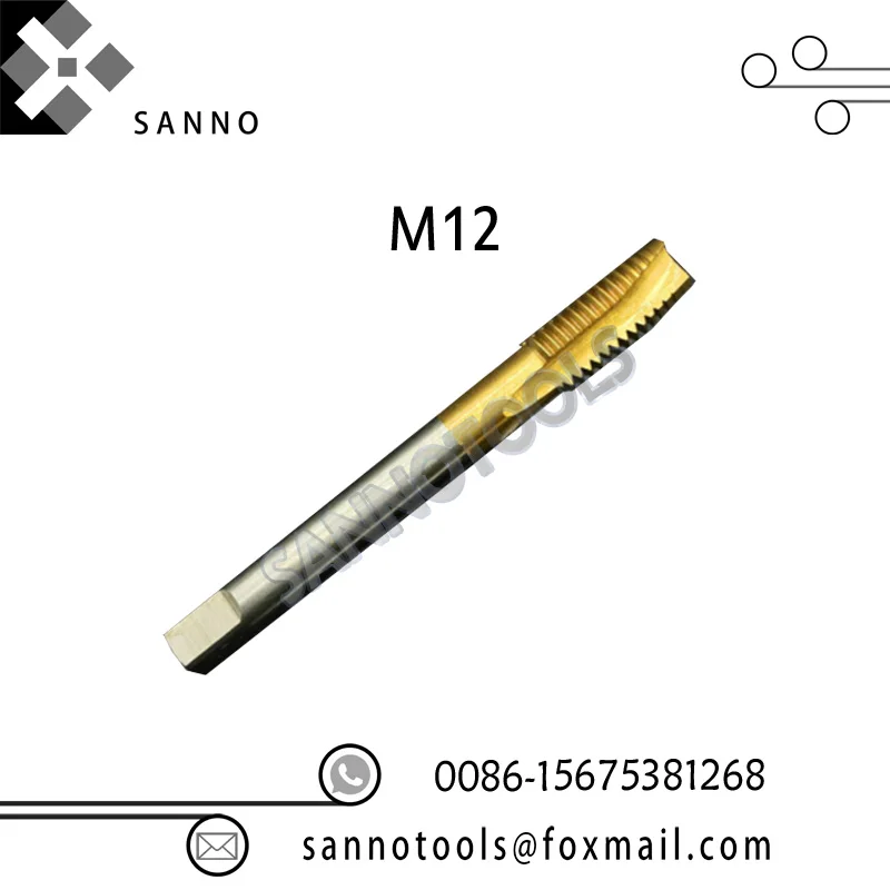 10 шт./лот M2/M2.5/M3/M3.5/M4/M5/M6/M8/M10/M12 нитрид YAMAWA высокоскоростной Стальной Спиральный