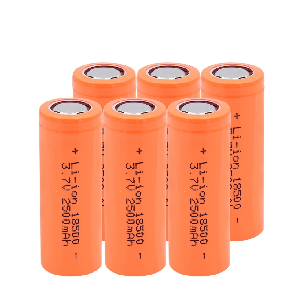 6/8/10 шт 3,7 V 18500 2500mAh литий-ионный батареи, Длительное Действие, 18500 Замена ячеек для резервного копирования Мощность для е-байка Радиоуправляемый игрушечный автомобиль - Цвет: 6 pieces
