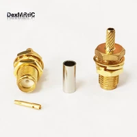 1pc new rf sma female connector bulkhead for lmr100 rg316 wholesale wire connector