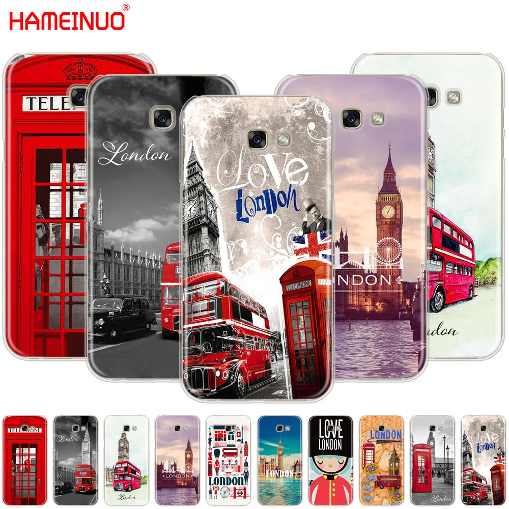 Чехол для мобильного телефона HAMEINUO London big ben Bus чехол Samsung Galaxy A3 A310 A5 A510 A7 A8 A9 2016 2017 2018