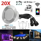 Контроллер музыкальный RGBRGBW с таймером, освещение для потолка, подъездной дорожки, террасы, 20 шт.компл., 61 мм, управление через приложение через Wi-Fi, IP67