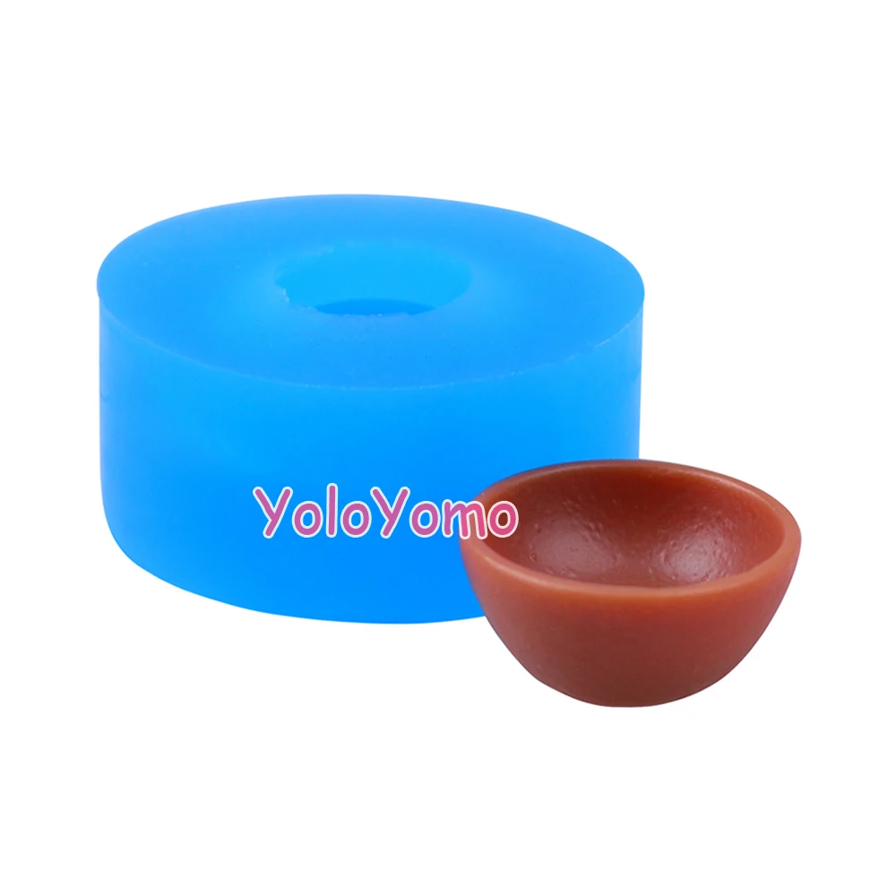 F544YL 11 5 мм 3D миниатюрная мисочка Гибкая силиконовая форма украшение торта помадка