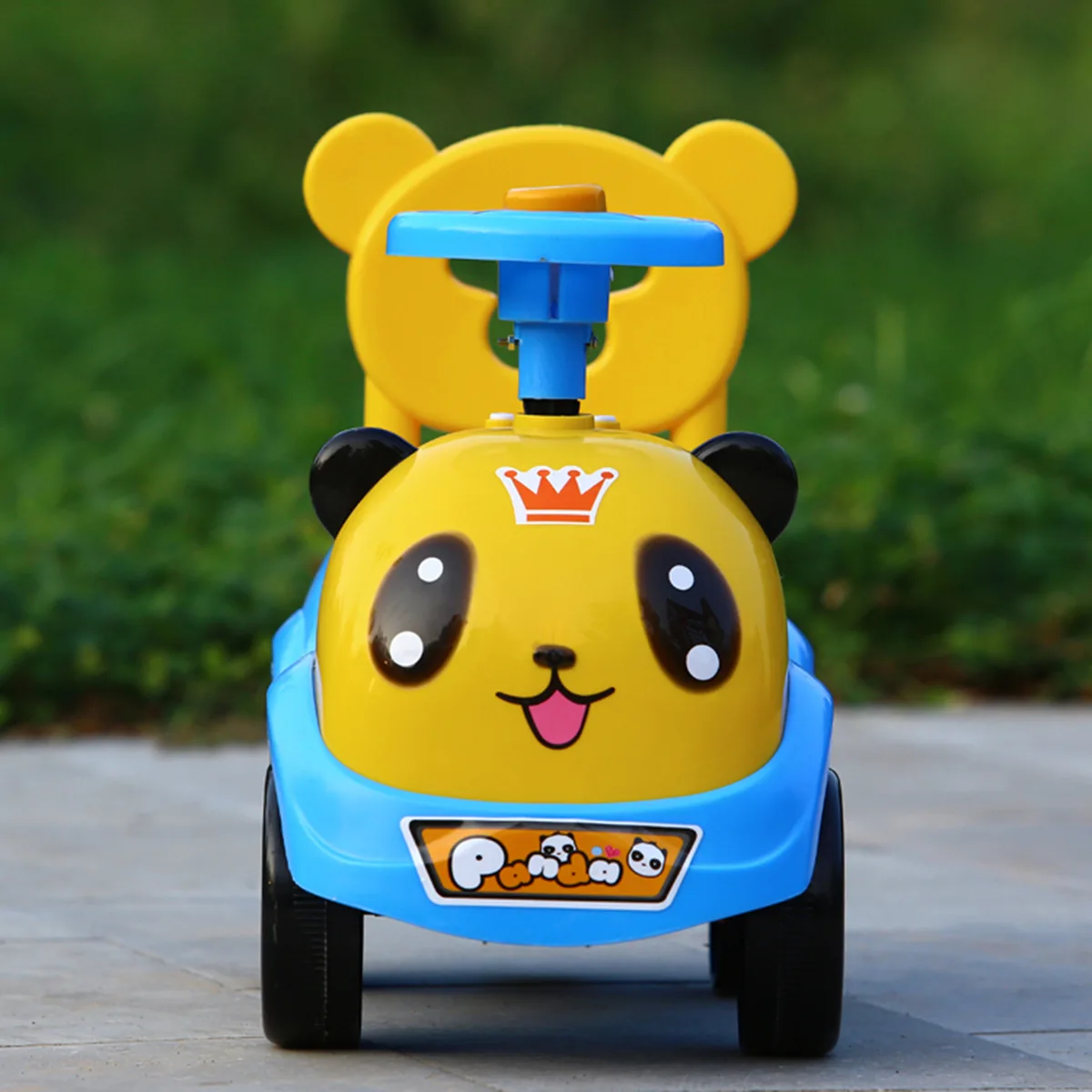 Детская Игрушечная машина мультяшная с качелями милая панда детская игрушка