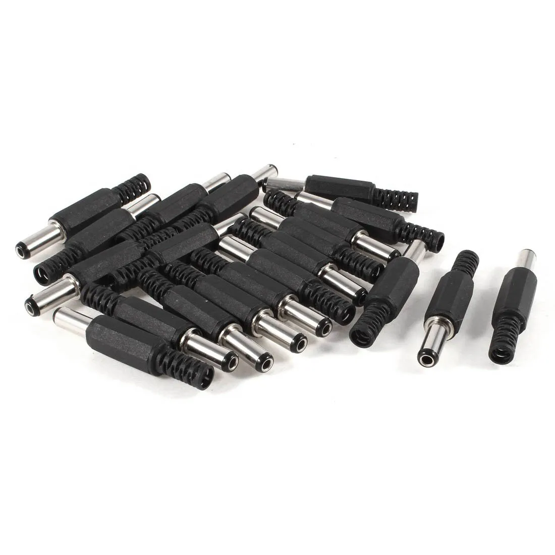 

40 Pcs Black 2.5mm x 5.5mm DC Power Male Plug Jack Adapter In Stock For Sale Hot Promotion Good Quality