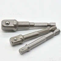 chrome vanadium steel socket adapter hex shank to 14 38 12 extension drill bits bar hex bit set hand tools craftsmanwrench