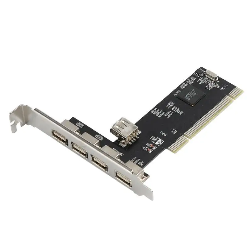 4 портовый PCI E на USB 2 0 концентратор Express Расширительная карта адаптер быстрая