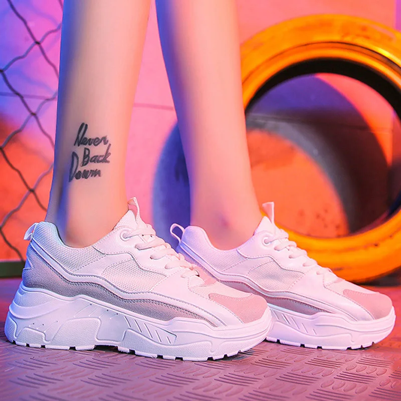 Кроссовки Женская обувь 2019 модные кроссовки женские на массивной платформе