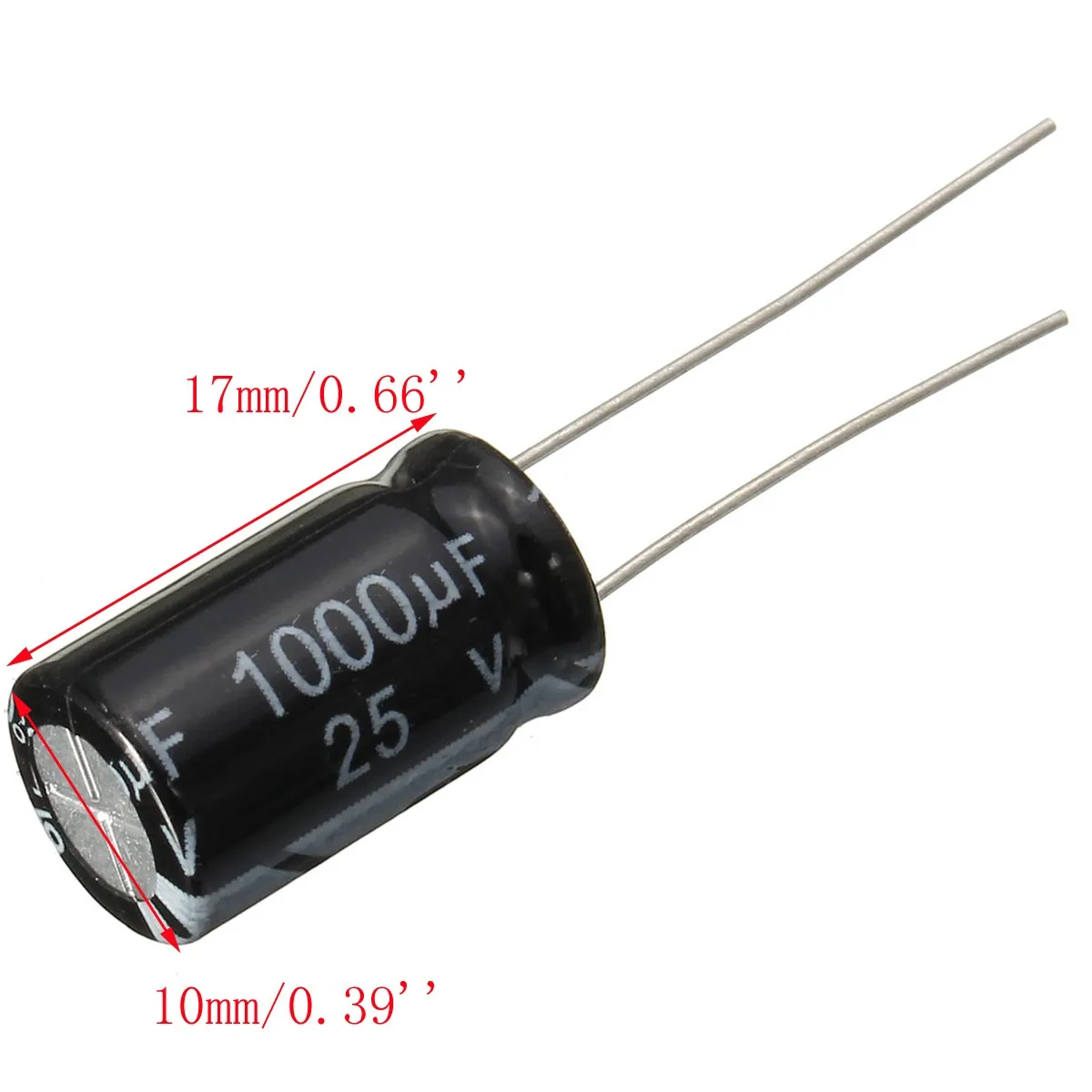 20 шт./компл. алюминиевый электролитический конденсатор размер партии 10*17 мм