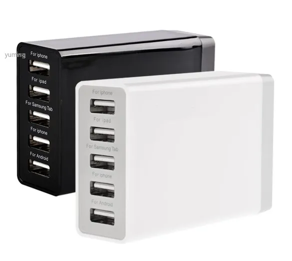 EU Plug 25W AC 110-220V 1000mA 5 Ports USB Charger For Mobile phone 22 |