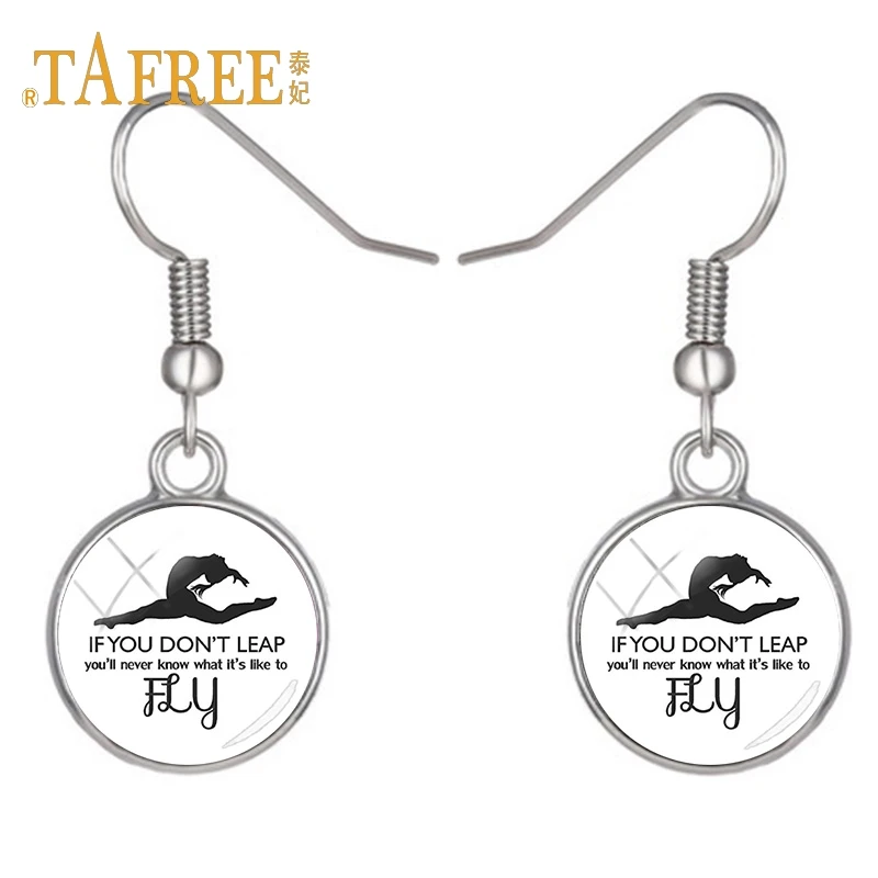 Стильные Простые серьги-подвески TAFREE в виде ирландской Танцовщицы женское