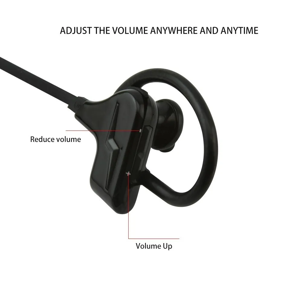 Bluetooth наушники Беспроводные водонепроницаемые Ушной крючок Стильная Спортивная