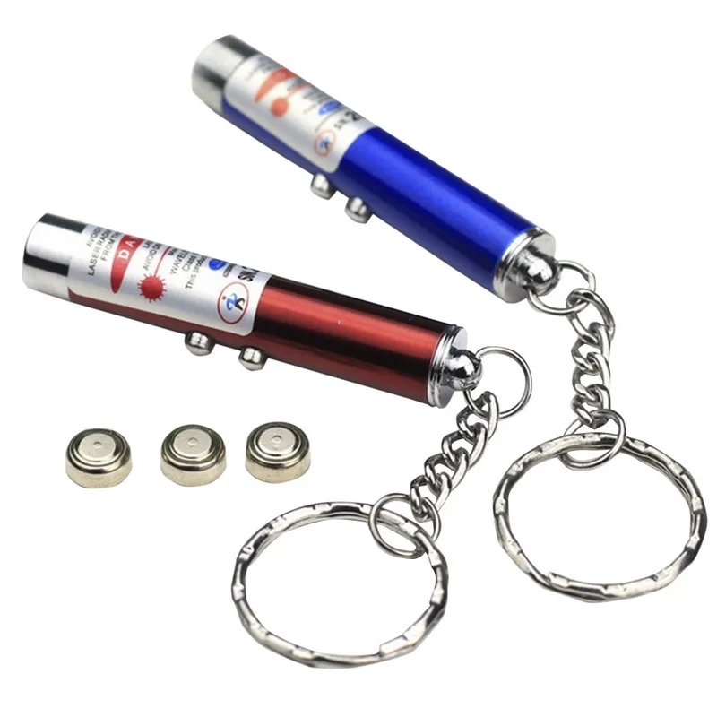 Классная 2 в 1 красная лазерная игрушка для кошек ручка указка с белым