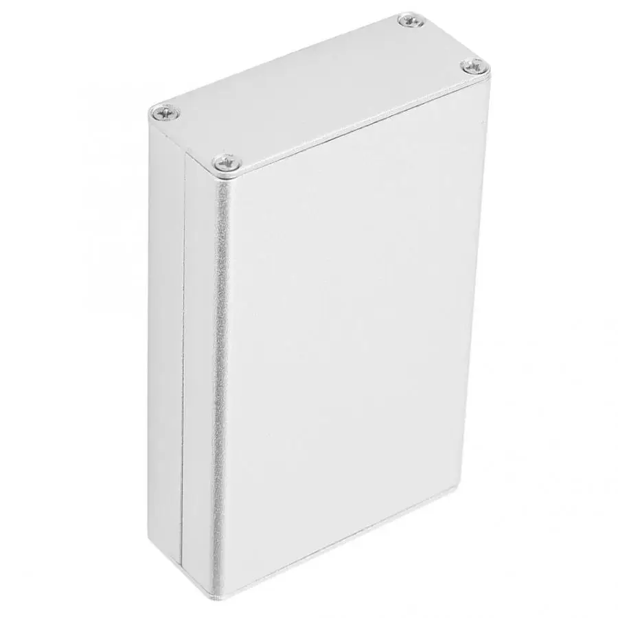 Алюминиевый корпус PCB инструмента электронная коробка охлаждения серебро 20*50*80