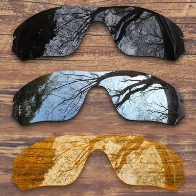 Black.Silver.Yellow ToughAsNails поляризованные Сменные линзы для солнцезащитных очков с радаром Оукли-несколько вариантов - Цвет линз: Black.Silver.Yellow