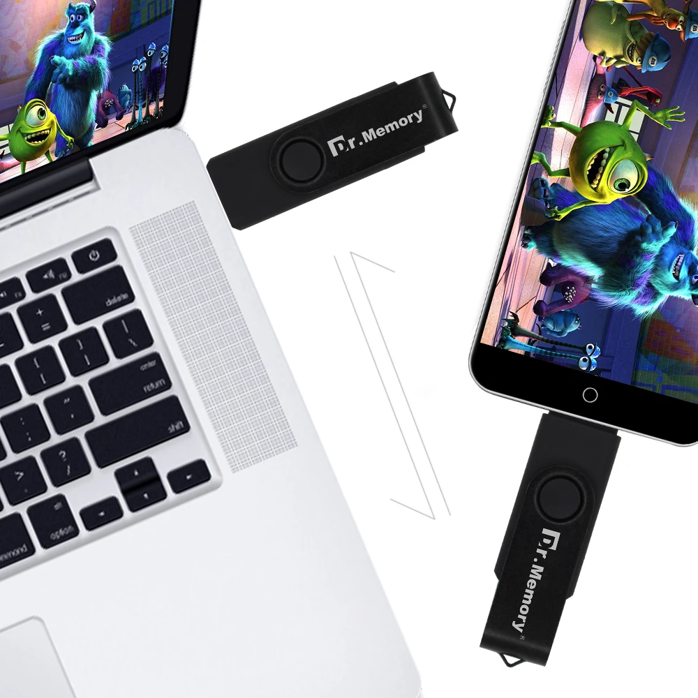 5 цветов, модный OTG USB флеш-накопитель, 4 ГБ, 8 ГБ, 16 ГБ, 32 ГБ, металлический флеш-накопитель для Android, мобильных телефонов, планшетов, 2в1, U диск, устройство для хранения