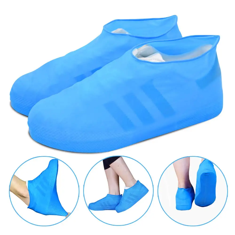 

Reusable Rain Snow Boot Shoe Covers Waterproof Rain Socks Silicone Rubber Shoes Overshoes For Men Women Kids Protectors Outdoor