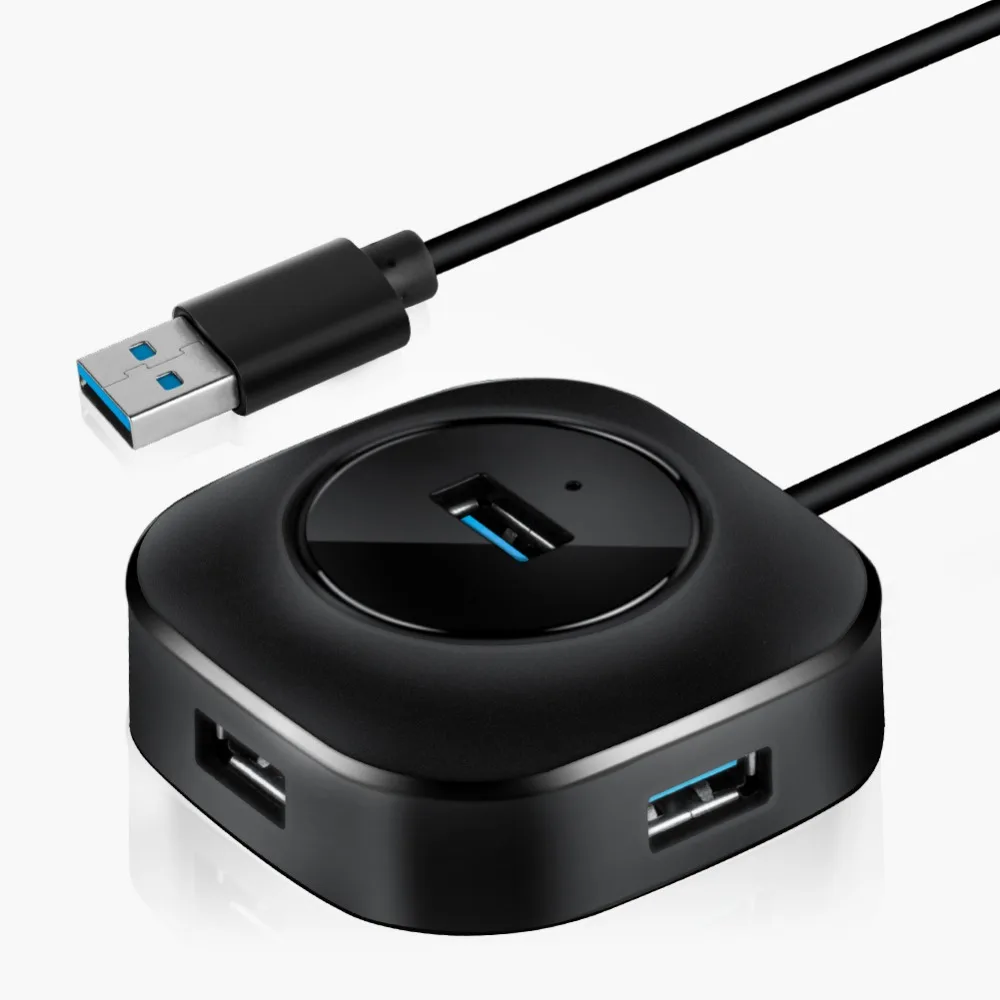 KuWfi USB 3.0Hub Многофункциональный сплиттер с интерфейсом питания 4 порта адаптер