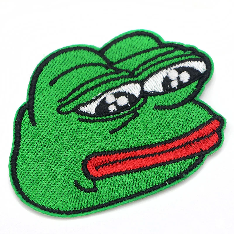 Patchfan лягушка животное вышитый мультфильм патчи железо на популярный мотив шляпа-сумка для обуви аппликация аксессуар для вышивки