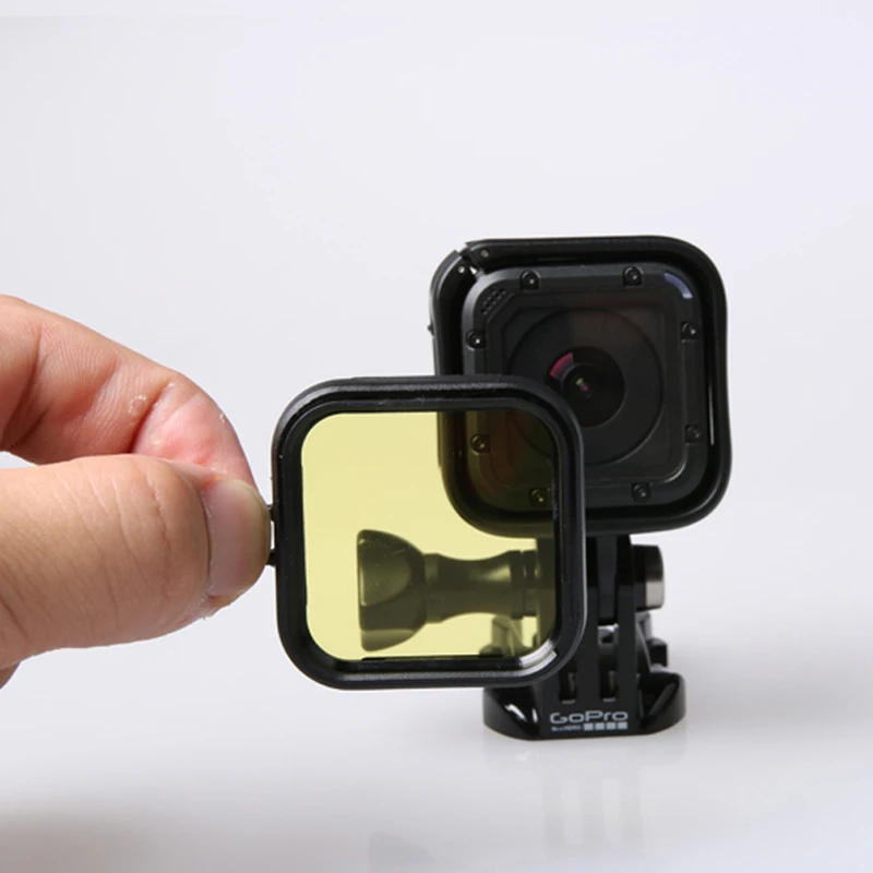 Фильтр для объектива Go pro Hero 5/4 фильтр желтый красный фиолетовый уф дайвинга